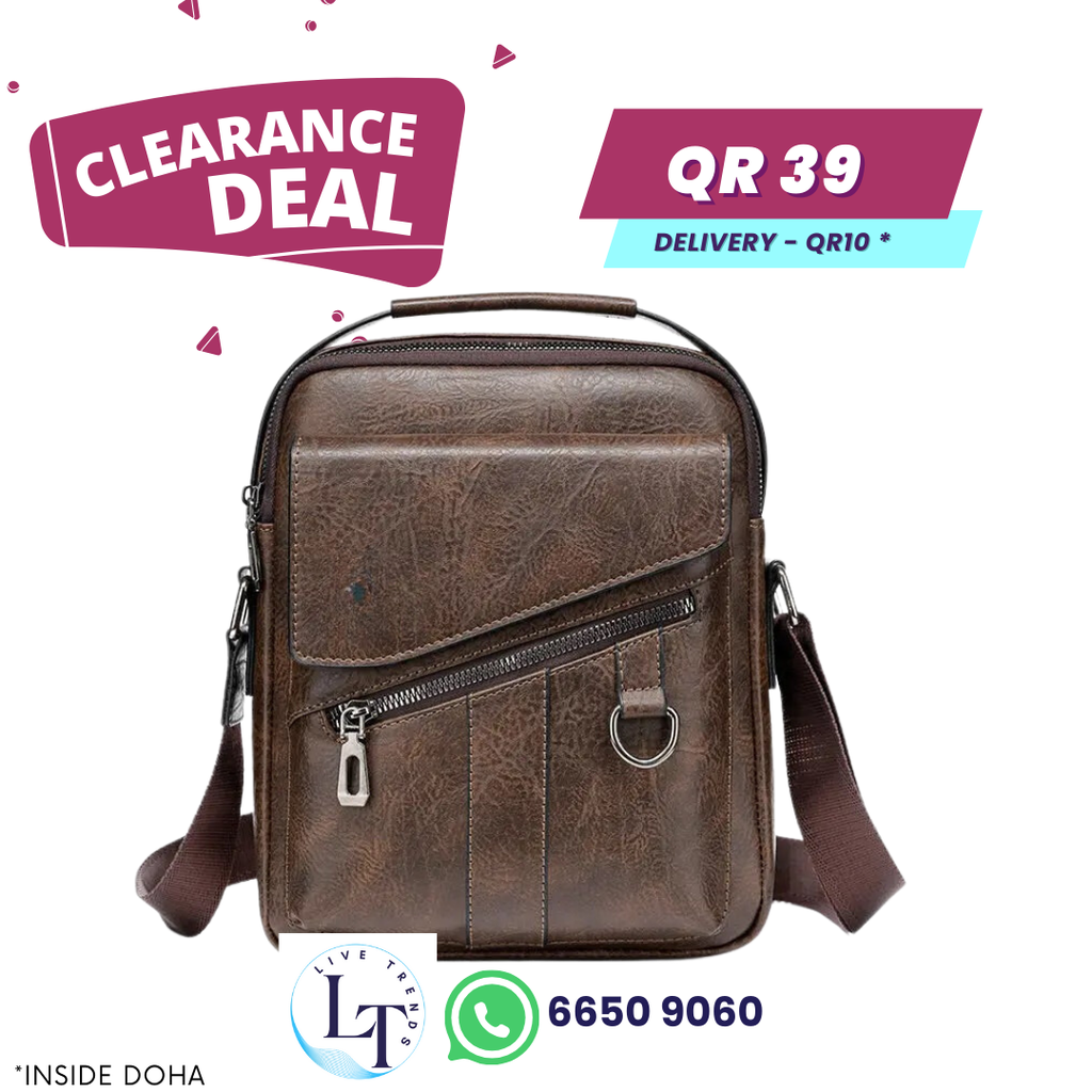 Cross Body Messenger Bag 2-1 #D. BROWN