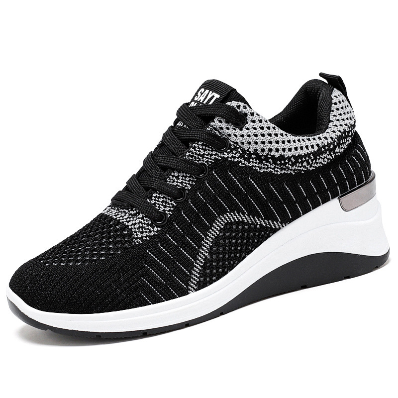 [N23BLK36] Women Comfort Shoes (Black, 36)