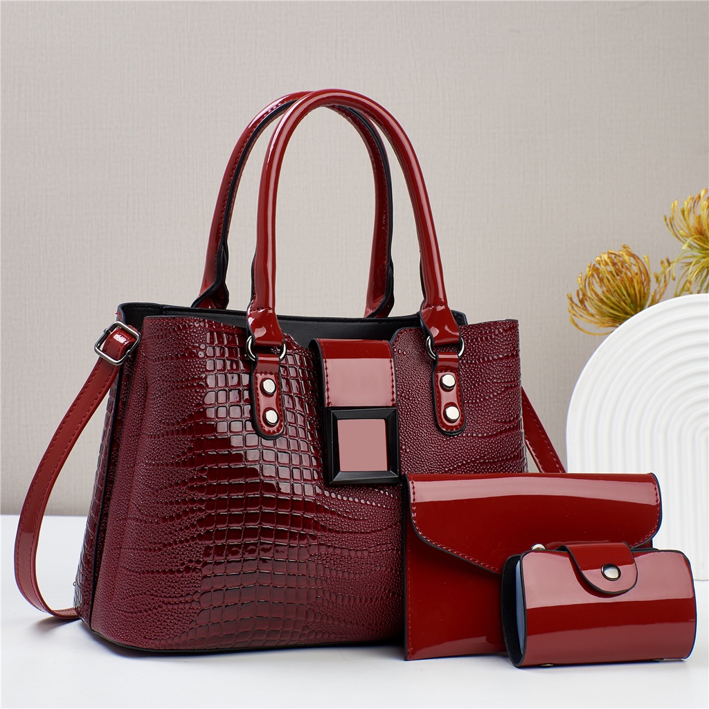 [6616-38 MRN] 6616-38 Ladies Shoulder Bags  (Maroon)