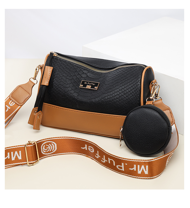 [7502 BLK] 7502  Ladies Hand Bags  (Black)
