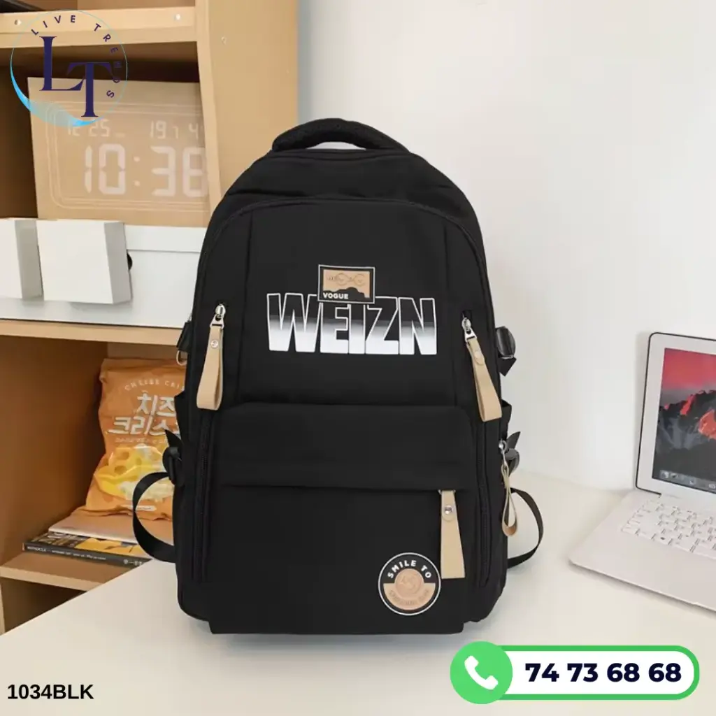 [1034BLK] Back Pack 1034 Black