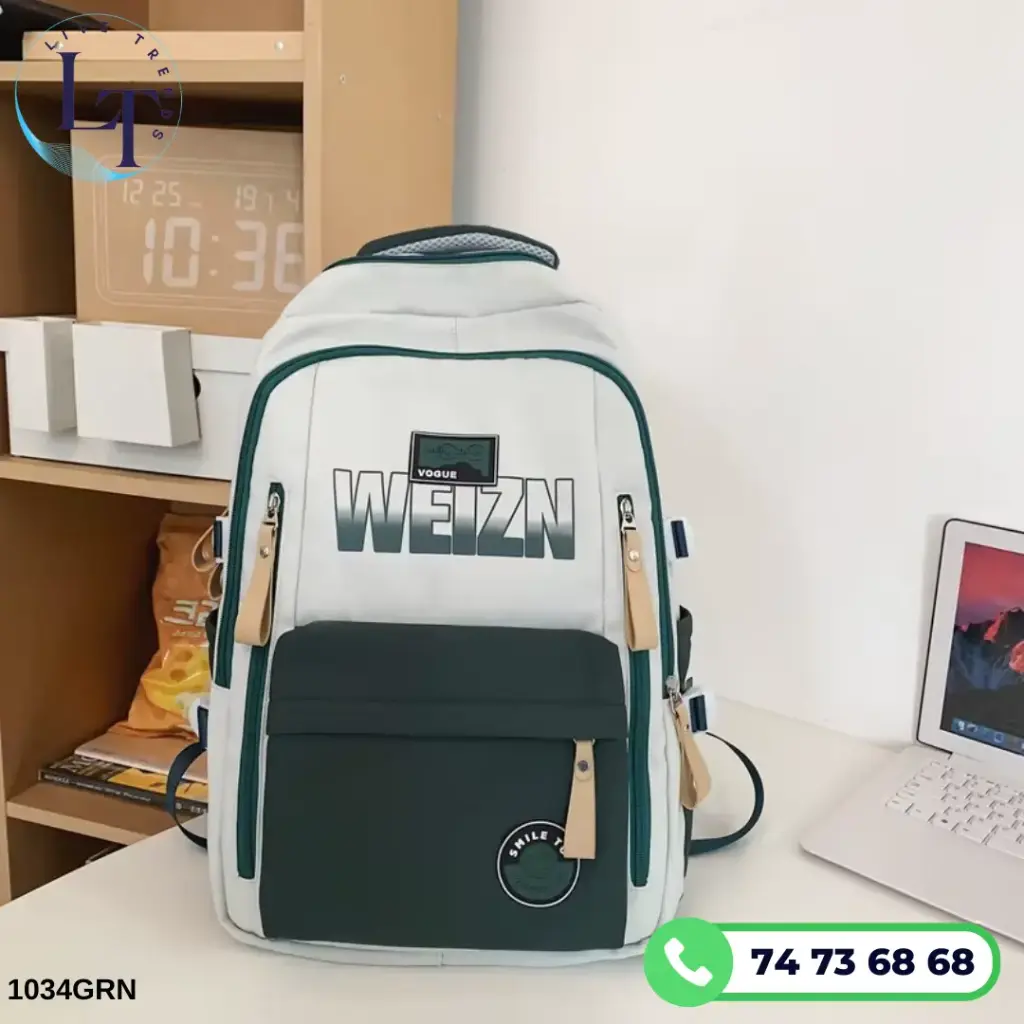[1034GRN] Back Pack 1034 GREEN