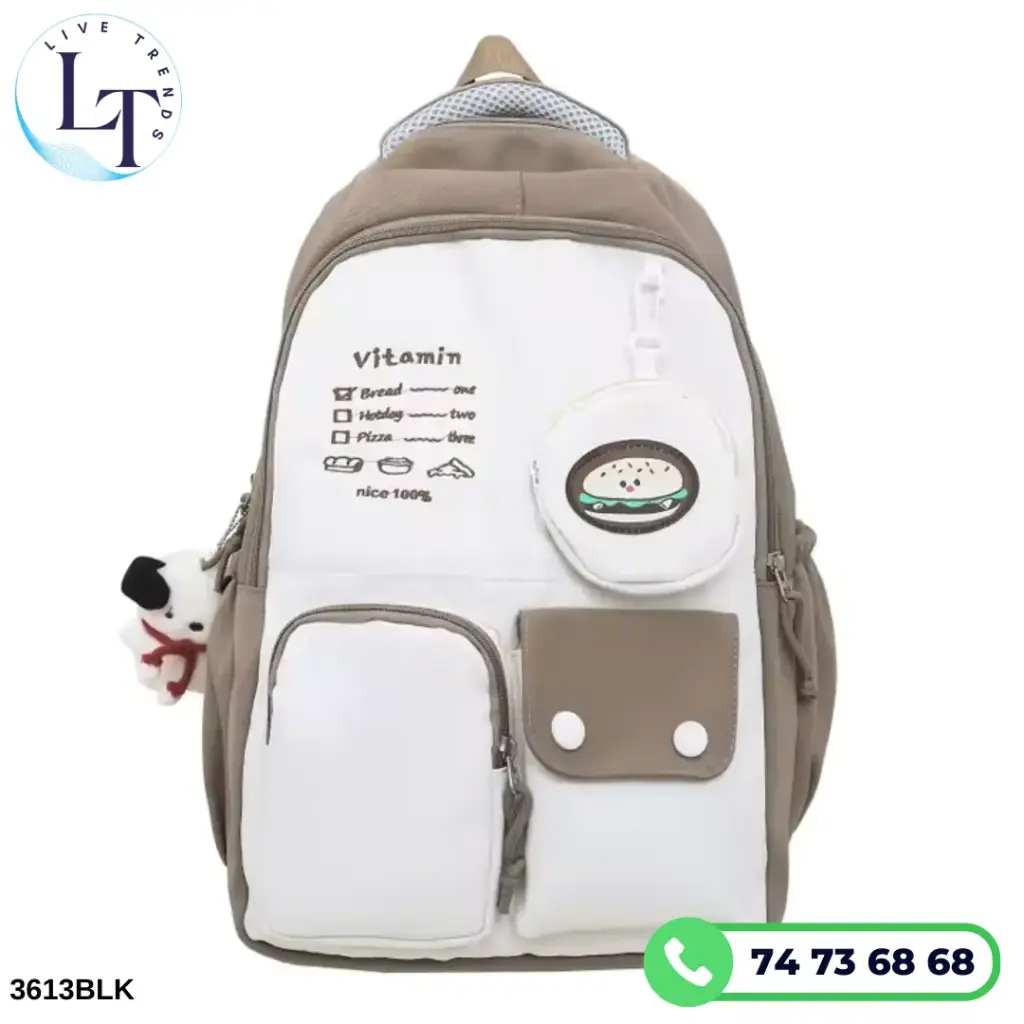 [3613BRN] Back Pack 3613 BROWN