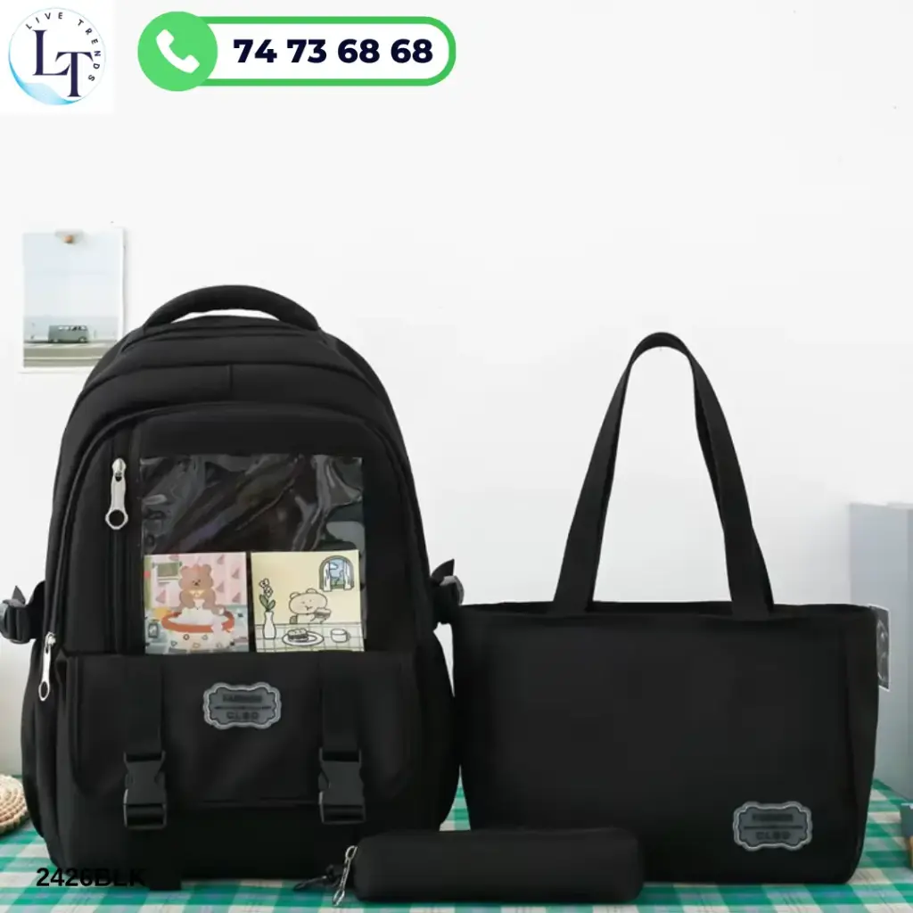 [2426BLK] Back Pack 2426 BLACK